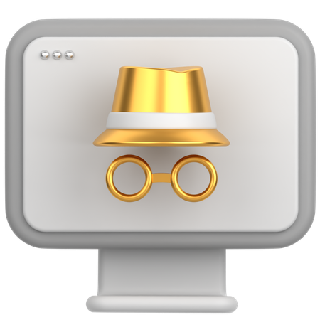 Inkognito-Browser  3D Icon