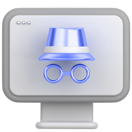 Inkognito-Browser  3D Icon