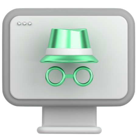 Inkognito-Browser  3D Icon