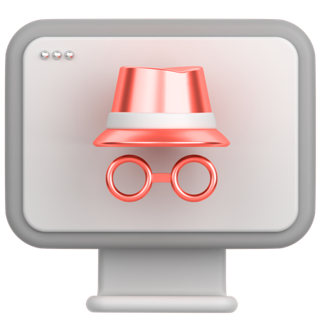 Inkognito-Browser  3D Icon