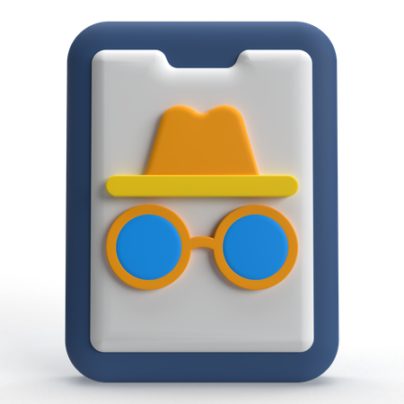 Inkognito-Modus  3D Icon