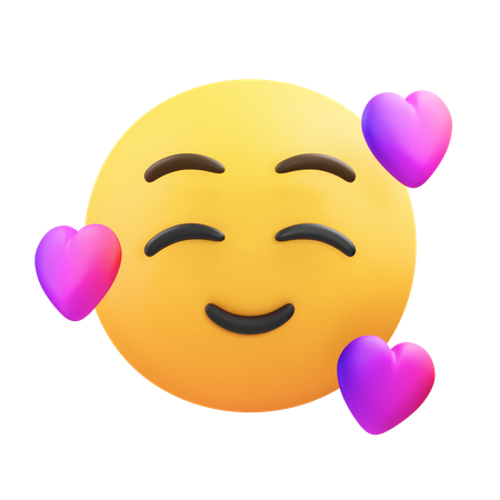 Inlove emoji  3D Icon