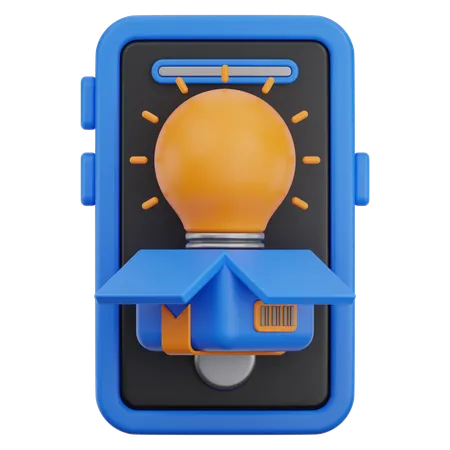 Innovación móvil  3D Icon