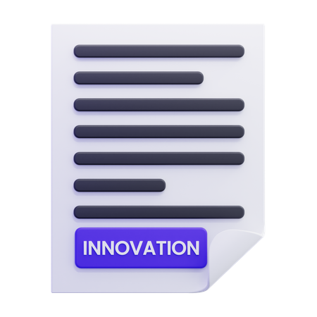 Innovation Document  3D Icon