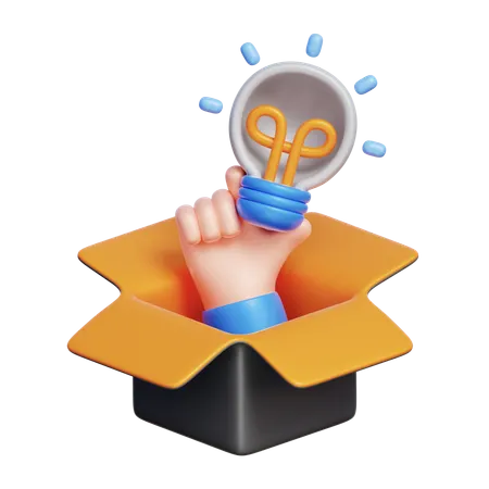 Innovation Out of the Box  3D Icon