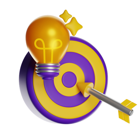 Innovation Target  3D Icon