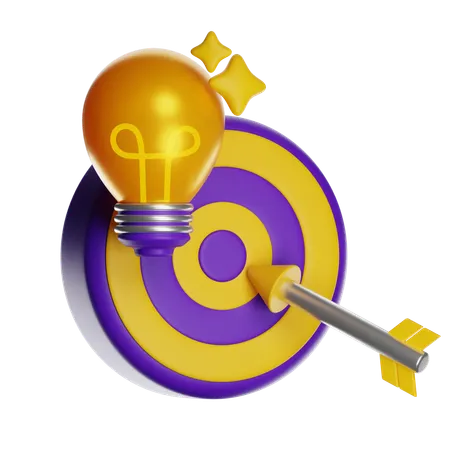Innovation Target  3D Icon
