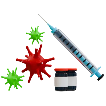 Innovations in Vaccine Development  3D Icon