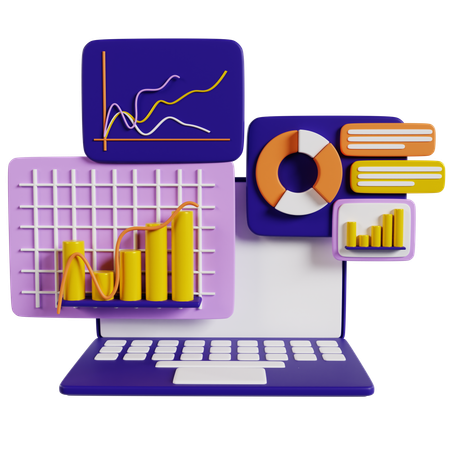 Innovative Browser Analytics Startup  3D Icon