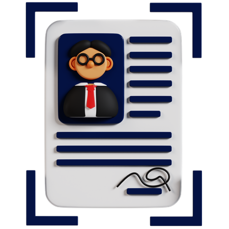 Innovative Identity Security Card  3D Icon