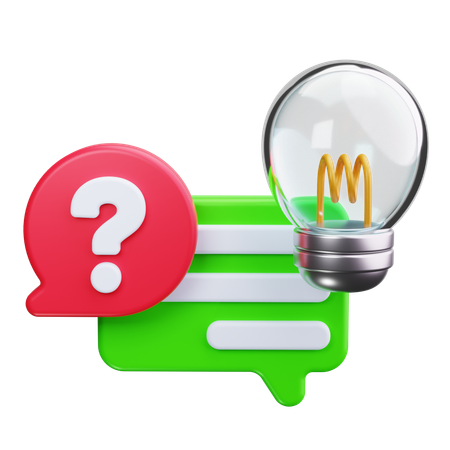 Innovative questions  3D Icon