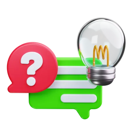 Innovative questions  3D Icon