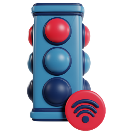 Innovative Smart Traffic Light  3D Icon