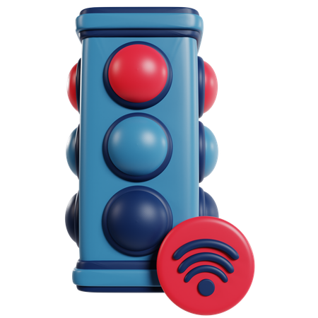 Innovative Smart Traffic Light  3D Icon
