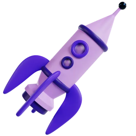 Innovative Startup Rocket Launch  3D Icon