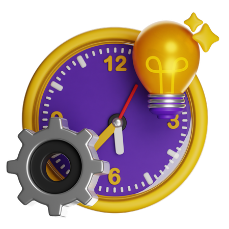 Innovative Time Management  3D Icon