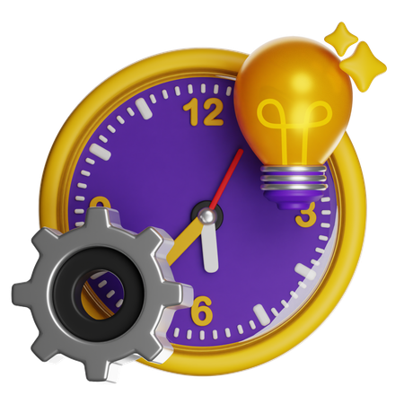 Innovative Time Management  3D Icon