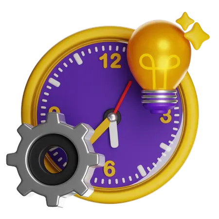 Innovative Time Management  3D Icon