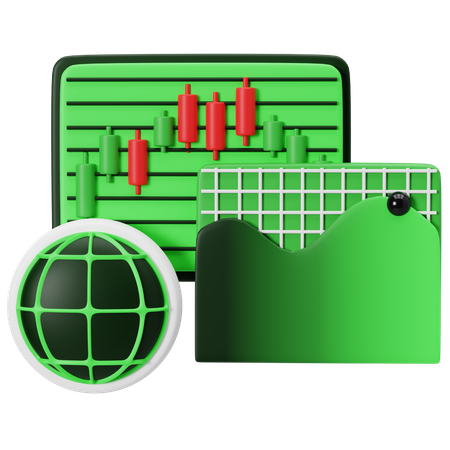 Innovative Trading Platform Interface Design  3D Icon