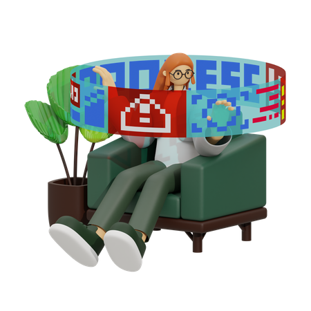 Innovative Workplace Design  3D Icon