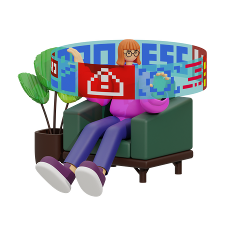 Innovative Workplace Design  3D Icon
