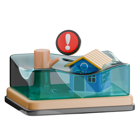 Inondation  3D Icon