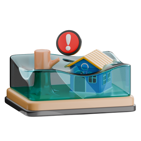 Inondation  3D Icon