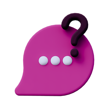 Inquiry Message  3D Icon