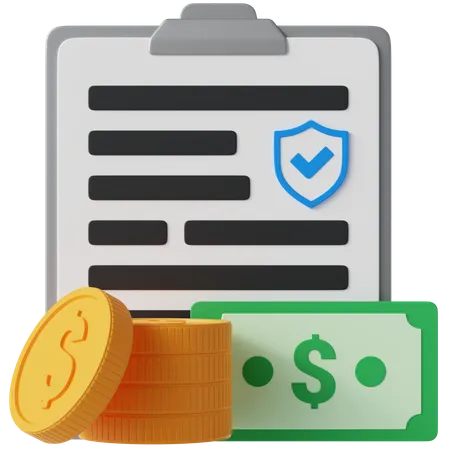 Inscurance Payment  3D Icon