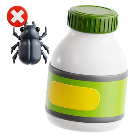 Insecticide Bottle  3D Icon