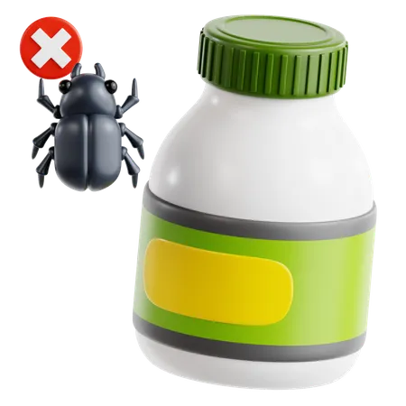 Insecticide Bottle  3D Icon