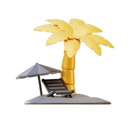 Insel  3D Illustration