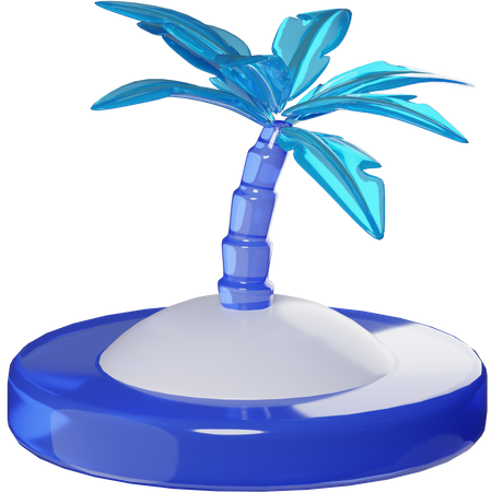 Insel  3D Icon