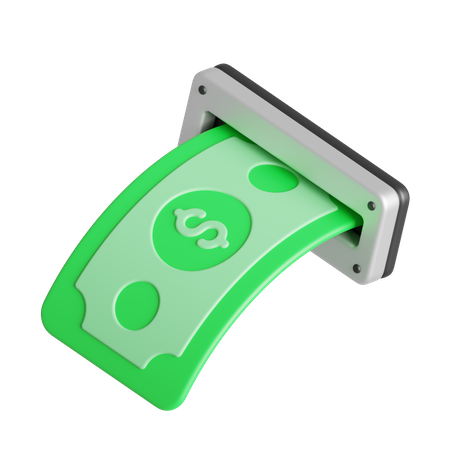 Inserção de dinheiro  3D Icon