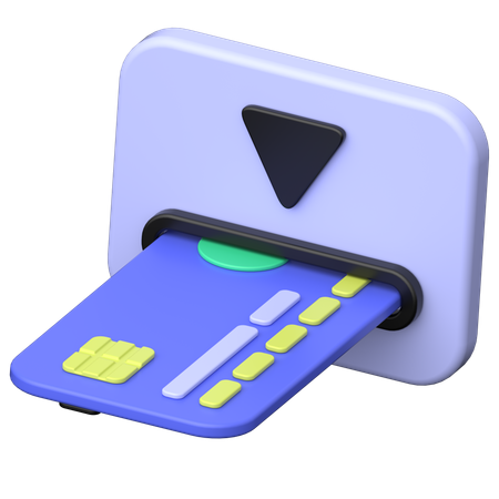 Insert Card  3D Icon