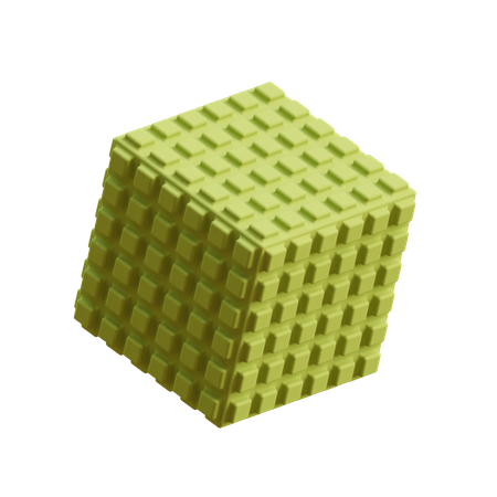 Insert Cube 3D Illustration