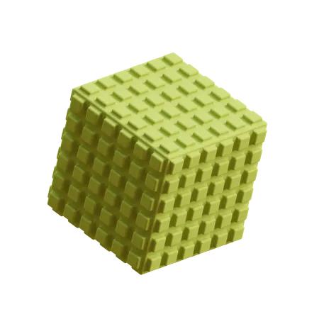 Insert Cube  3D Icon