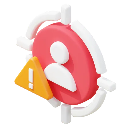 Insider Threat Prevention  3D Icon