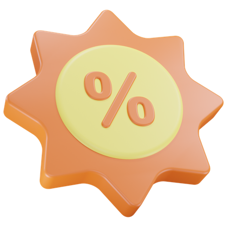 Insigne de réduction  3D Icon