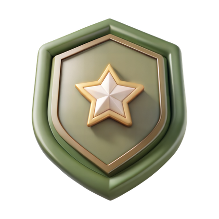 Insigne militaire  3D Icon