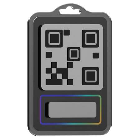 Insignia de código qr  3D Icon