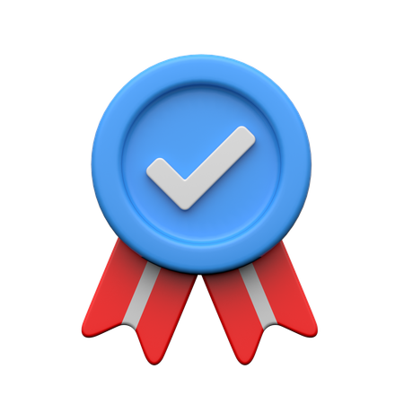 Insignia de aprobación  3D Icon