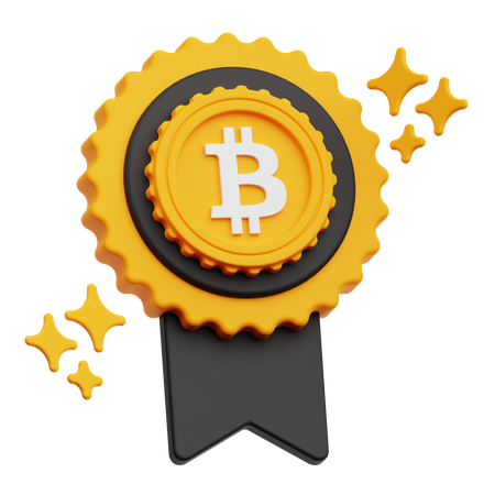 Insignia de bitcoin  3D Icon