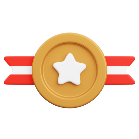 Insignia de bronce  3D Icon