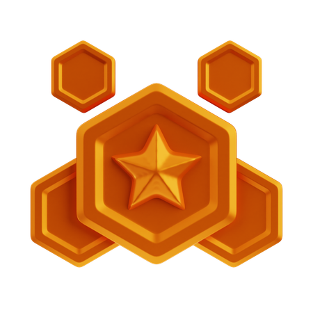 Insignia de cobre  3D Icon
