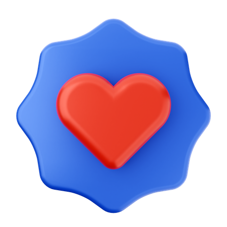 Insignia del corazón  3D Icon