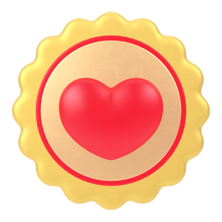 Insignia del corazón  3D Icon