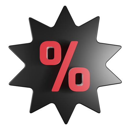 Insignia de descuento  3D Icon
