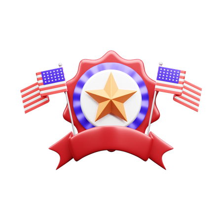 Insignia de estados unidos  3D Icon