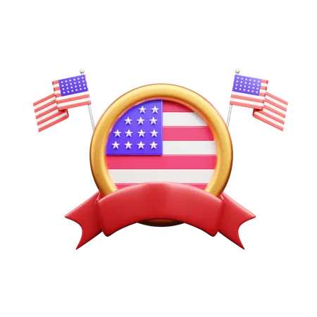 Insignia de estados unidos  3D Icon